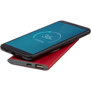 Juice 4000 mAh vezetk nlkli powerbank, piros (powerbank)