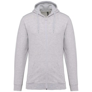 Kariban kapucnis, cipz�ras f�rfi pul�ver, Ash Heather