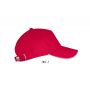 Sols Long Beach 5 paneles sapka, Red/White