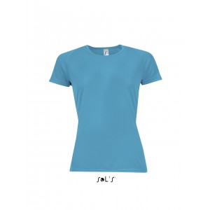 Sols Sporty raglnujjas ni pl, Aqua (T-shirt, pl, kevertszlas, mszlas)